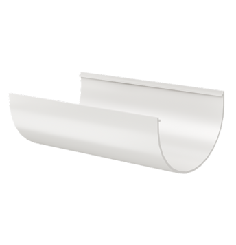 Жёлоб водосточный 2 м Сomfort White, (RAL 9003)