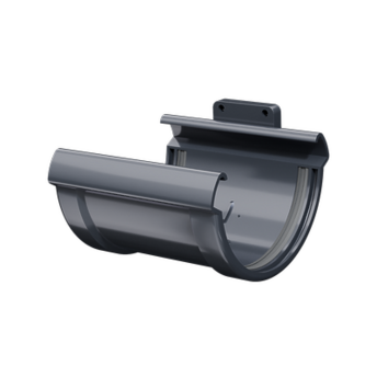 Gutter connector Lux Graphite, (RAL 7024)
