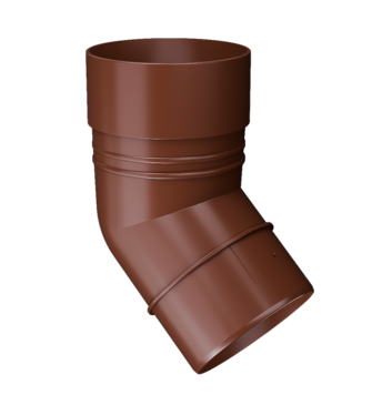 Pipe elbow 45˚ Сomfort Light brown, (RAL 8017)