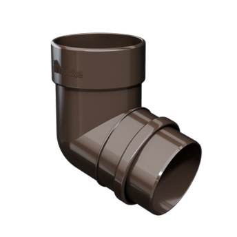 Pipe elbow 72˚ Lux Chocolate, (RAL 8019)