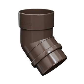 Pipe elbow 45˚ Lux Chocolate, (RAL 8019)