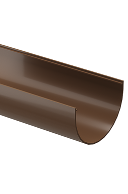 Gutter 2m Standard Light brown, (RAL 8017)