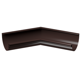 Внутренний угол желоба 135˚ Stal Premium Chocolate RAL 8019, (RAL 8019)