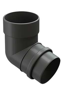 Pipe elbow 72˚ Lux Graphite, (RAL 7024)