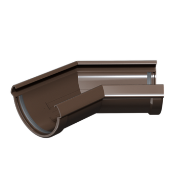 Corner element 135˚ Lux Chocolate, (RAL 8019)