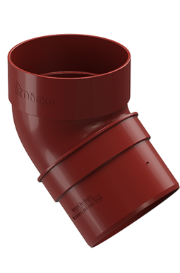 Pipe elbow 45˚ Standard Red, (RAL 3005)