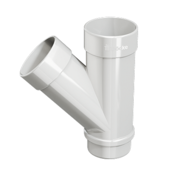 T-Joint 45˚ Lux Ice cream, (RAL 9003)