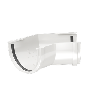 Corner element 135˚ Premium Ice cream, (RAL 9003)