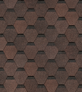 Bitumen Shingles Docke Hexagon Brown