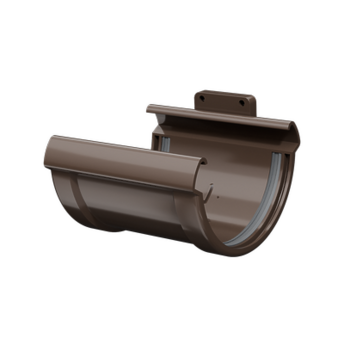 Gutter connector Lux Chocolate, (RAL 8019)