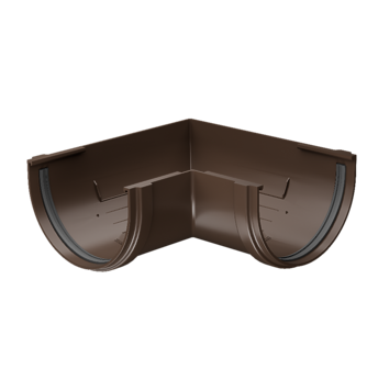 Элемент угловой 90˚ Престиж Chocolate, (RAL 8019)