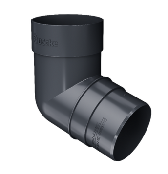 Колено 72˚ Престиж Graphite, (RAL 7024)