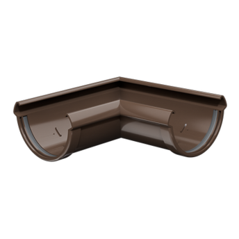 Corner element 90˚ Lux Chocolate, (RAL 8019)