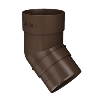 Колено 45˚ Престиж Chocolate, (RAL 8019)
