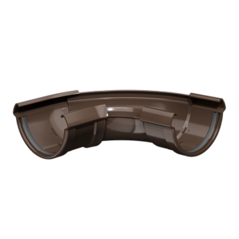 Adjustable Corner element Lux Chocolate, (RAL 8019)