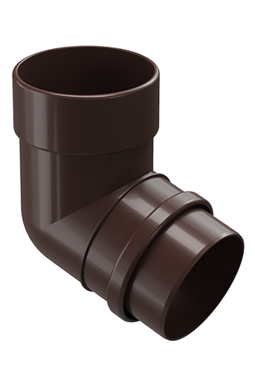 Pipe elbow 72˚ Lux Chocolate, (RAL 8019)