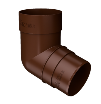 Колено 72˚ Престиж Chestnut, (RAL 8017)