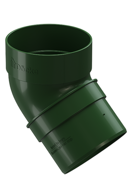 Pipe elbow 45˚ Standard Green, (RAL 6005)