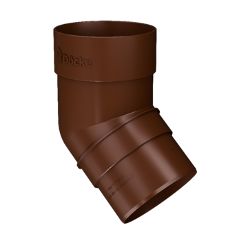 Колено 45˚ Престиж Chestnut, (RAL 8017)