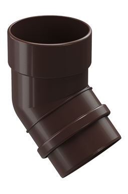 Pipe elbow 45˚ Lux Chocolate, (RAL 8019)