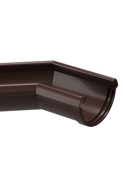 Corner element 135˚ Lux Chocolate, (RAL 8019)