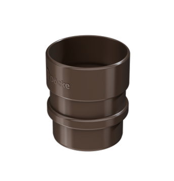 Pipe connector Lux Chocolate, (RAL 8019)