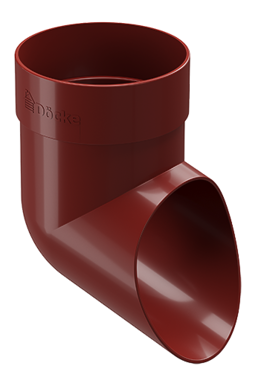 Down pipe shoe Standard Red, (RAL 3005)