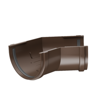 Corner element 135˚ Престиж Chocolate, (RAL 8019)