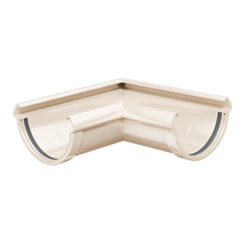 Corner element 90˚ Lux Latte, (RAL 1015)