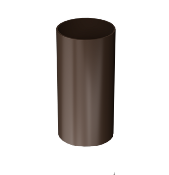 Pipe 3m Premium Chocolate, (RAL 8019)
