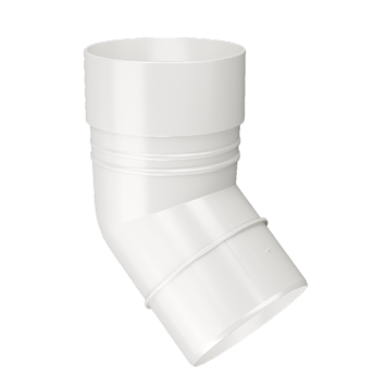 Колено 45˚ Сomfort White, (RAL 9003)