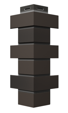 Corners for facade panels Flemish, Dark brown RAL 8019
