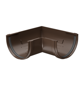 Corner element 90˚ Premium Chocolate, (RAL 8019)
