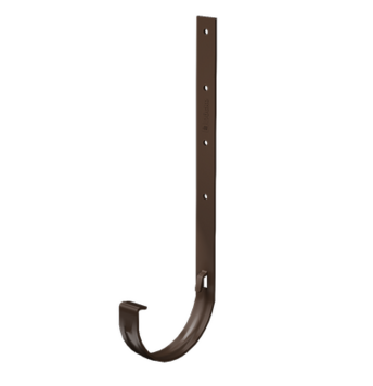 Кронштейн желоба металлический Престиж Chocolate, (RAL 8019)