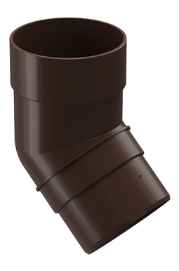 Pipe elbow 45˚ Premium Chocolate, (RAL 8019)