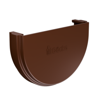 Gutter plug Premium Chestnut, (RAL 8017)