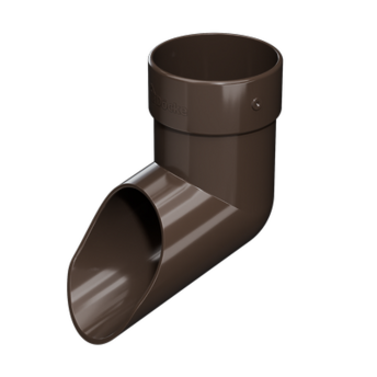 Down pipe shoe Lux Chocolate, (RAL 8019)