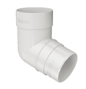 Колено 72˚ Престиж Ice cream, (RAL 9003)