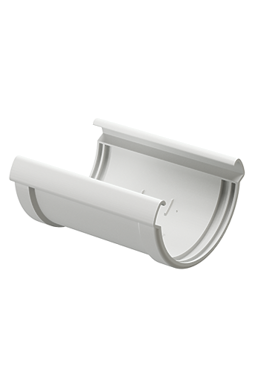 Gutter connector Lux Ice cream, (RAL 9003)