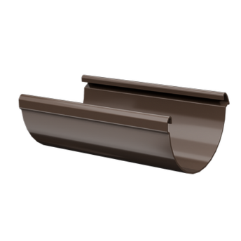 Gutter 1,5 m Lux Chocolate, (RAL 8019)