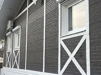 Corners for facade panels Berg, Brown