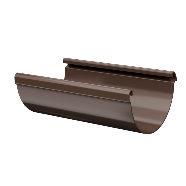 Gutter 1,5 m Lux series, chocolate - 1