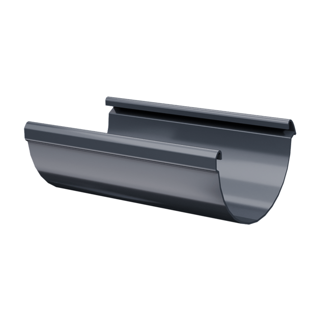 Gutter 1,5 m Lux series, graphite - 1