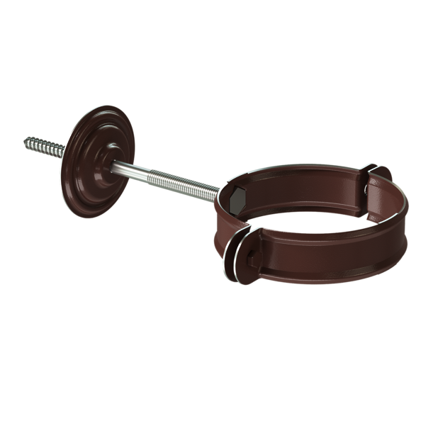 Pipe clamp Stal Premium series, chocolate ral 8019 - 1