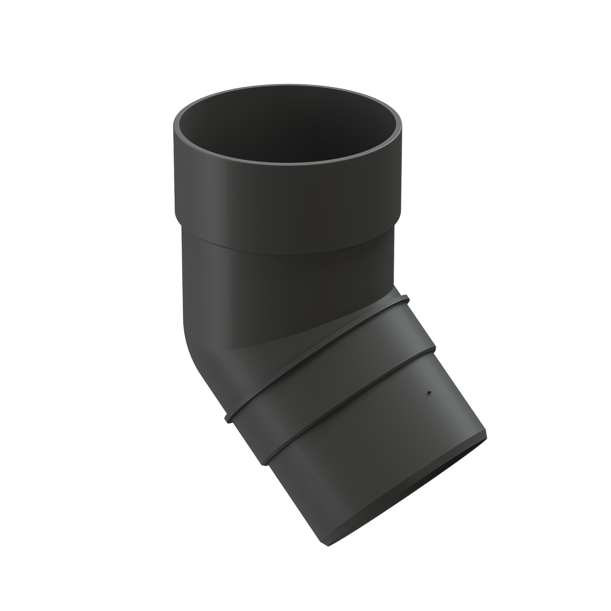 Pipe elbow 45˚ Premium series, graphite - 1