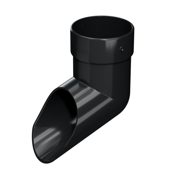 Down pipe shoe Lux series, carbon - 1