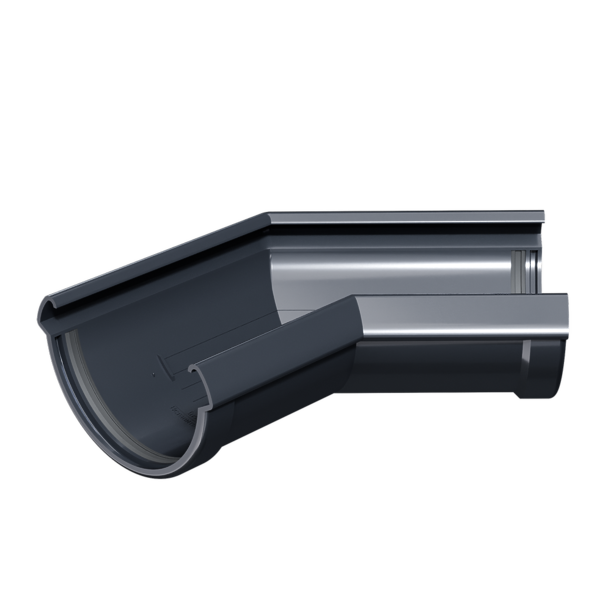 Corner element 135˚ Lux series, graphite - 1