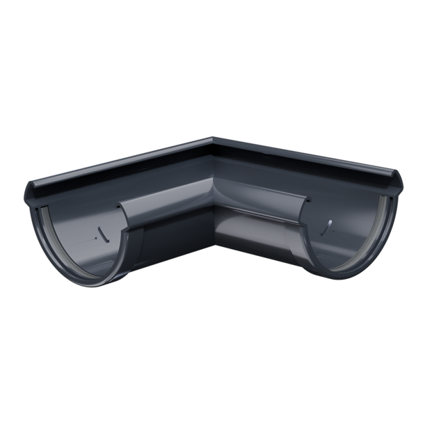 Corner element 90˚ Lux series, graphite - 1