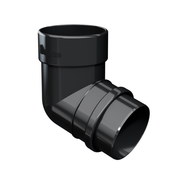 Pipe elbow 72˚ Lux series, carbon - 1