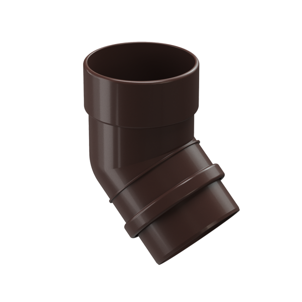 Pipe elbow 45˚ Lux series, chocolate - 1